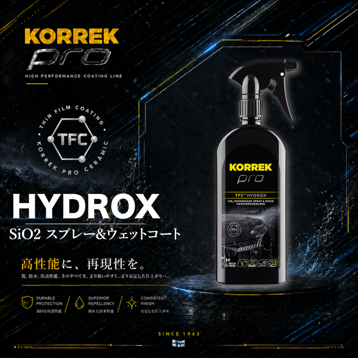 KORREK ハイドロックス 700ml セラミックコーティング剤