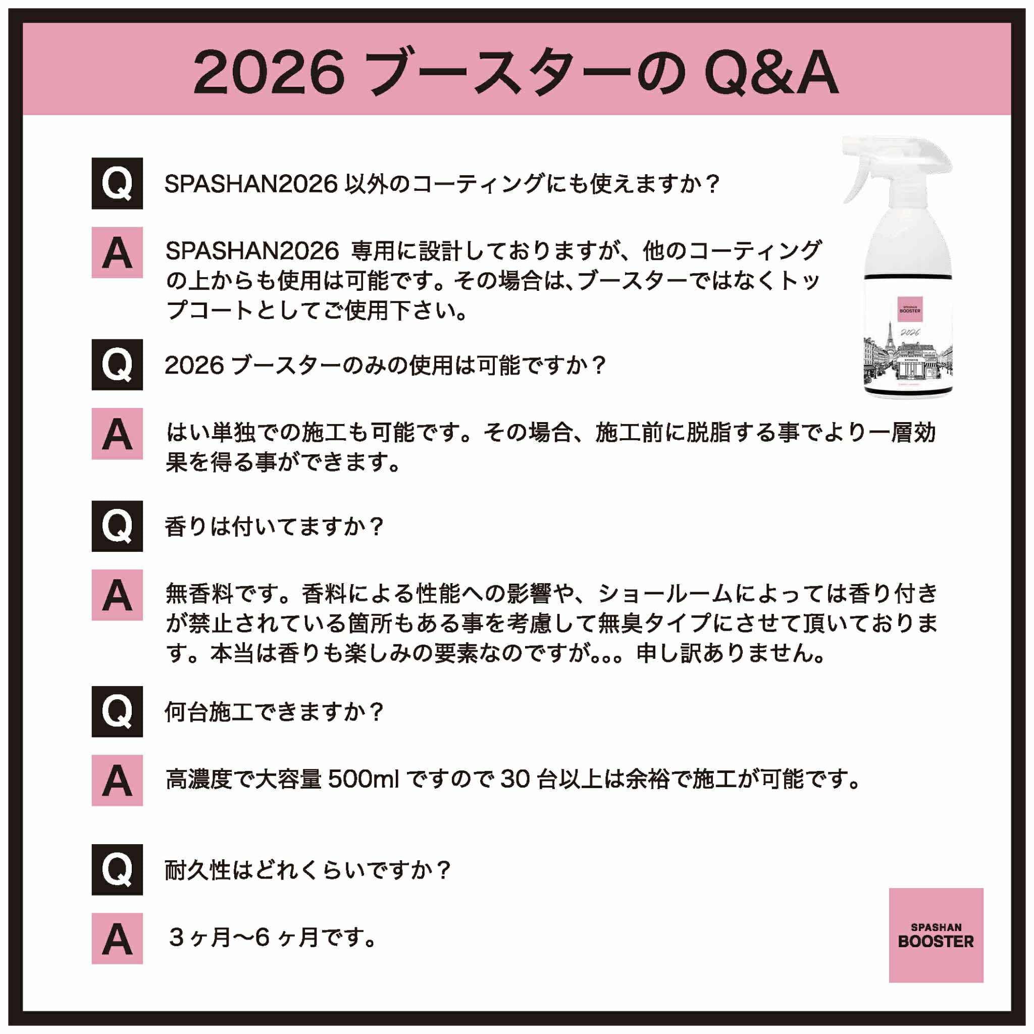 スパシャン SPASHAN BOOSTER　500ml　