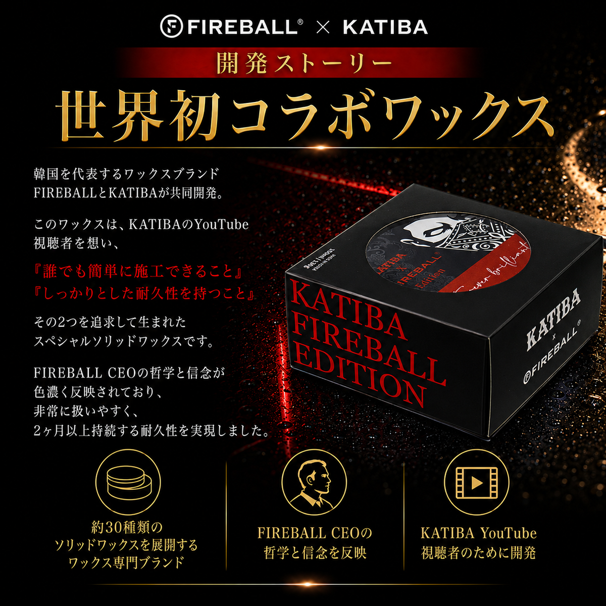 KATIBA×FIRE BALL ワックス　Edition