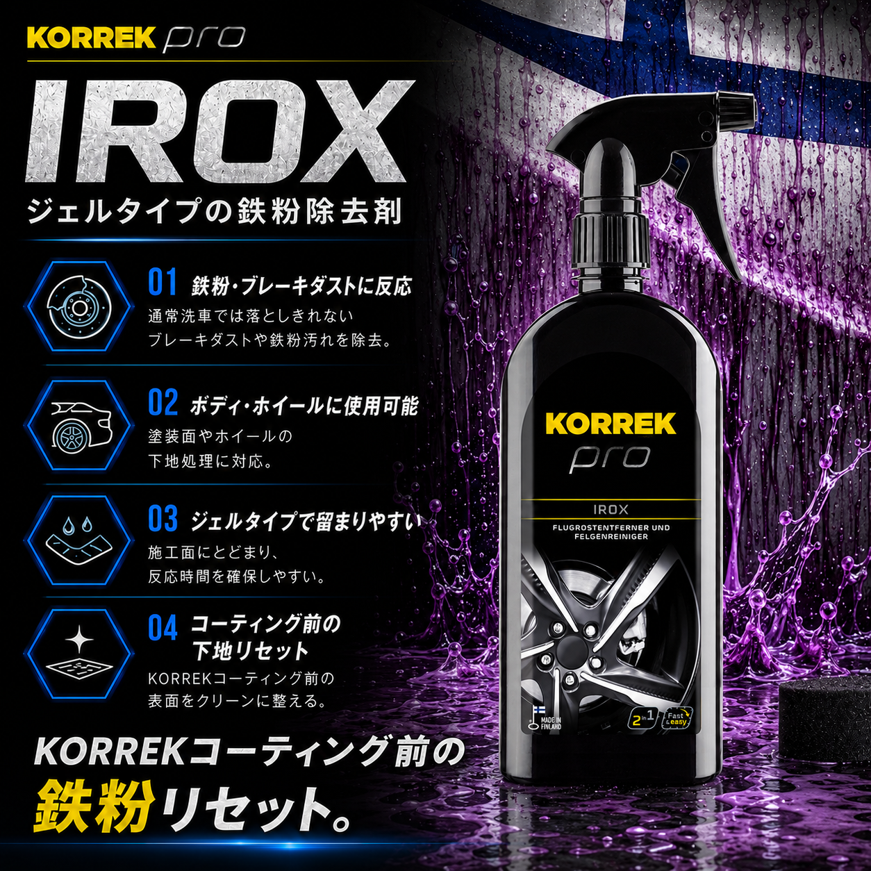 KORREK アイロックス 700ml 鉄粉除去剤