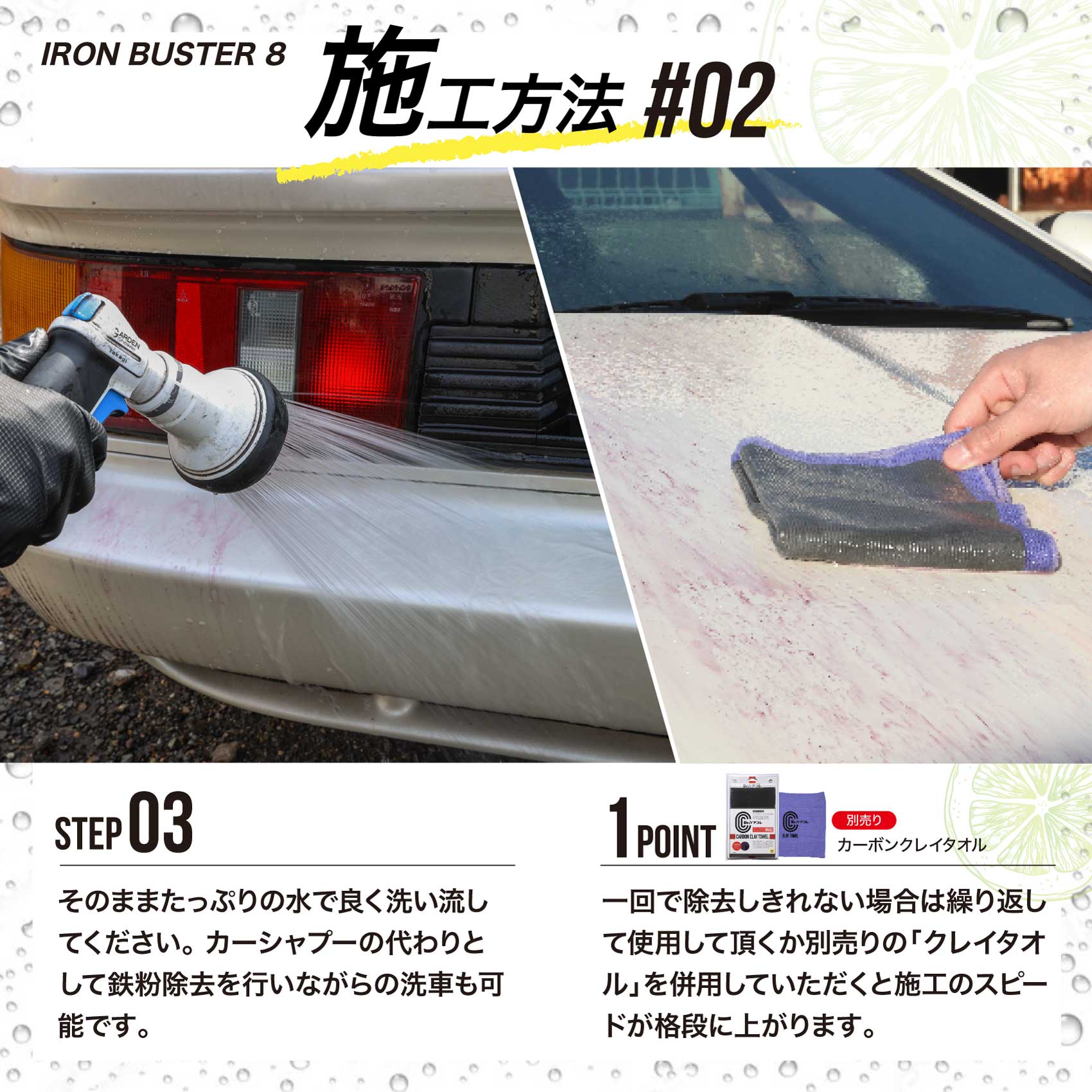 Dr.Carecolle 101 アイアンバスター8 鉄粉除去剤 2サイズ